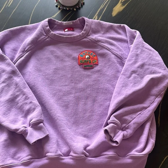 Mother- Purple Surf's Up sweatshirt - Picture 2 of 3